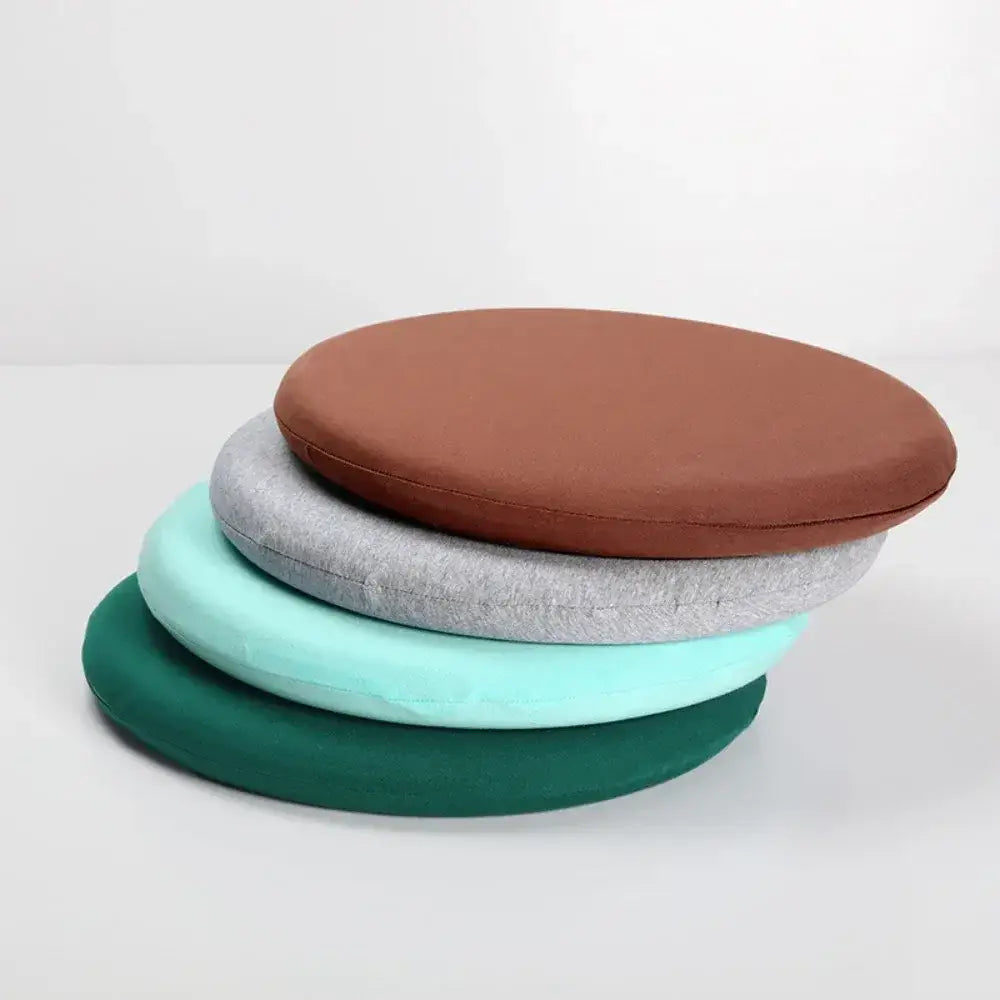 102 - Galette de chaise ronde grise - Coussin Chaise