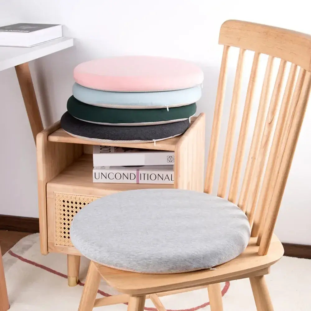 106 - Galette de chaise ronde rose - Coussin Chaise