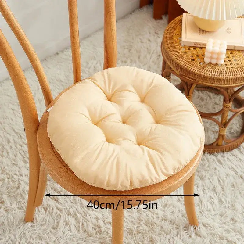 116 - Coussin de chaise rond matelassé violet - Coussin Chaise