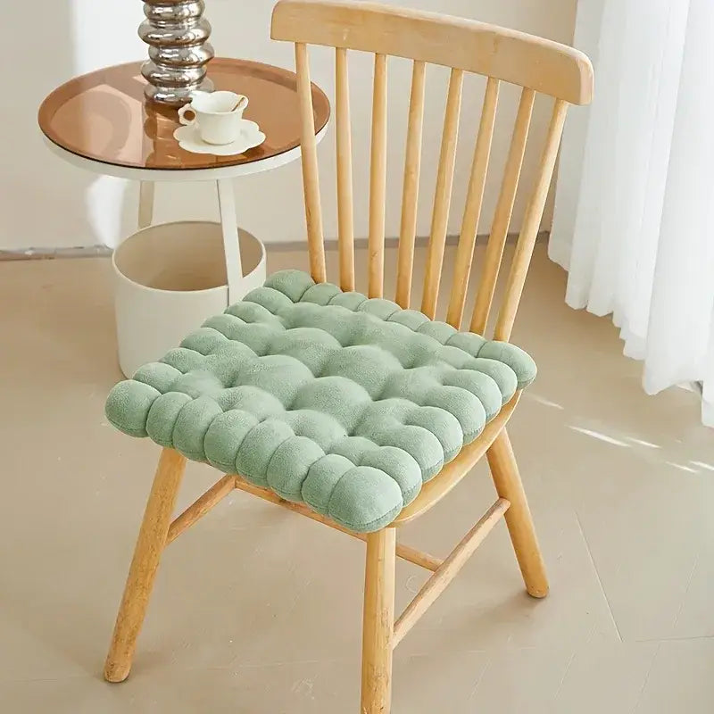 132 - Coussin de chaise épais carré vert - Coussin Chaise