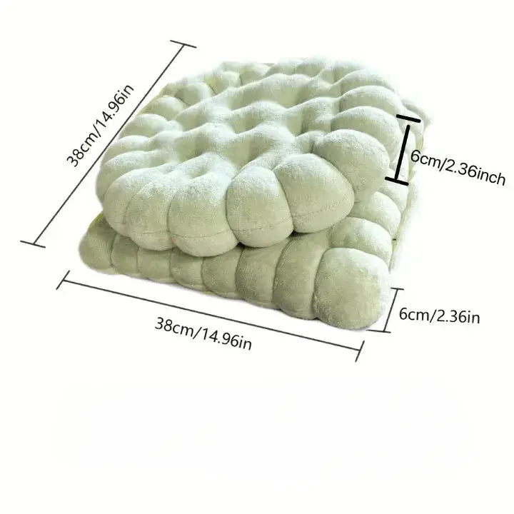 132 - Coussin de chaise épais carré vert - Coussin Chaise