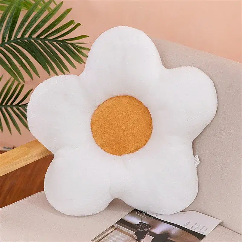 4 - Coussin de chaise rond blanc - Coussin Chaise