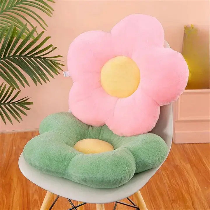 4 - Coussin de chaise rond blanc - Coussin Chaise