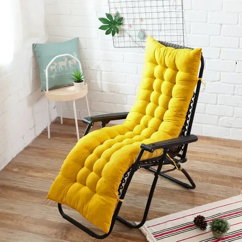 51 - Coussin pour bain de soleil jaune - Coussin Chaise