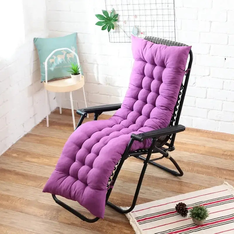 56 - Coussin chaise longue confort violet - Coussin Chaise