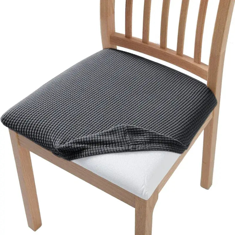 77 - Housse pour coussin de chaise gris foncé - Coussin Chaise