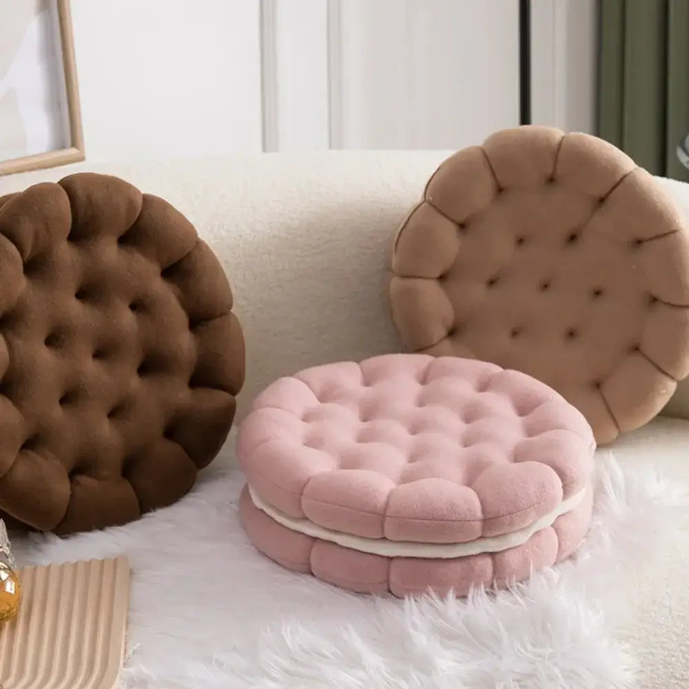 83 - Coussin de chaise épais beige - Coussin Chaise