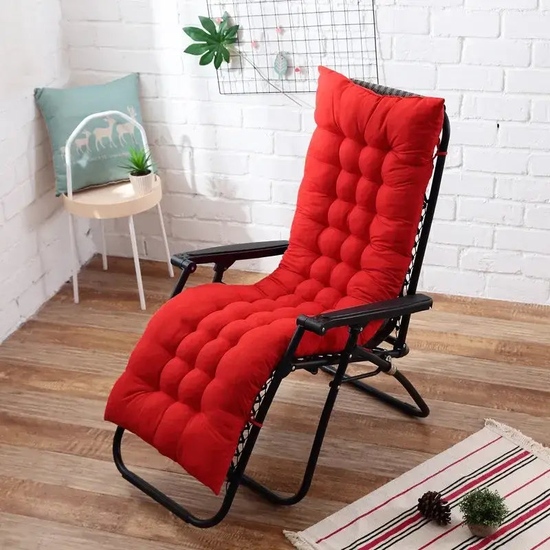 Coussin chaise longue rouge - Coussin Chaise