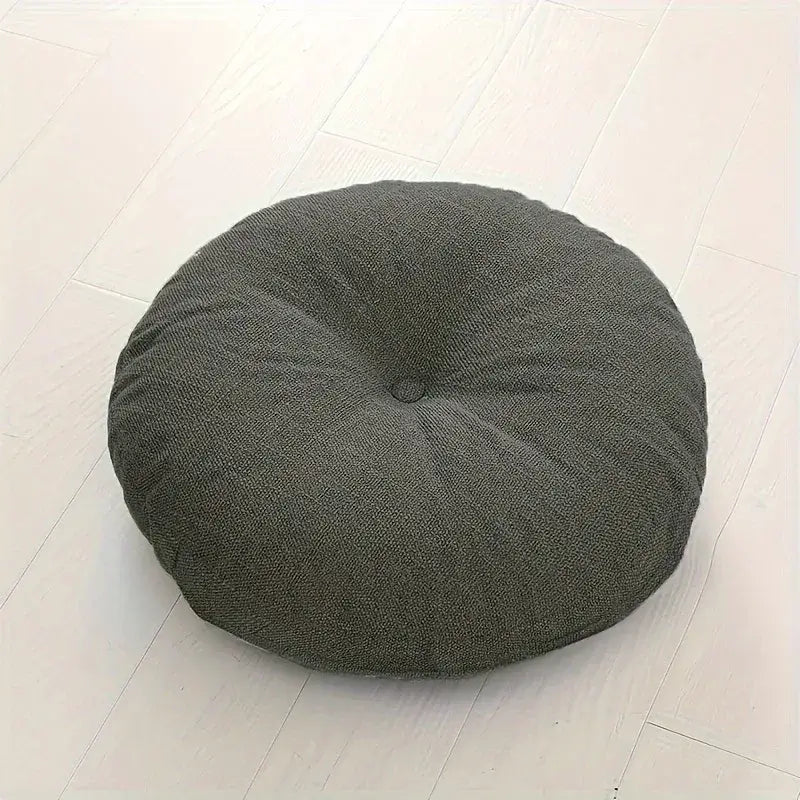 Coussin de chaise épais en lin gris - Coussin Chaise