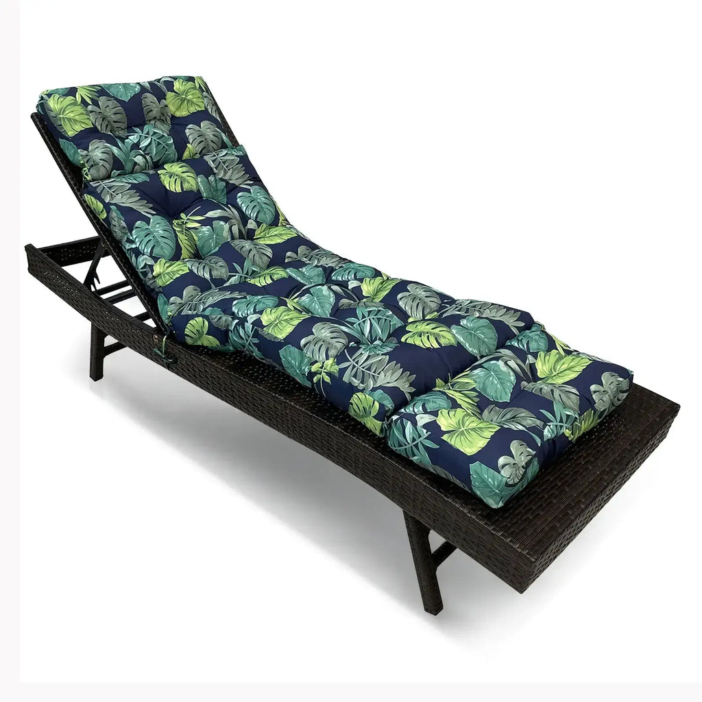 Coussin pour bain de soleil imperméable Green leaves - Coussin Chaise