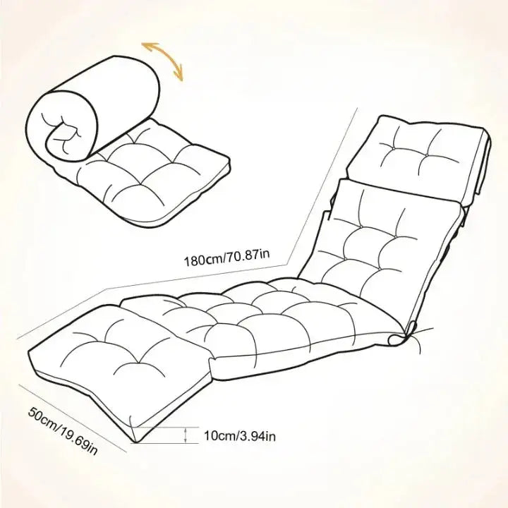 Coussin pour bain de soleil imperméable Green leaves - Coussin Chaise