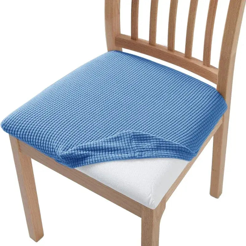 Housse pour coussin de chaise bleu clair - Coussin Chaise