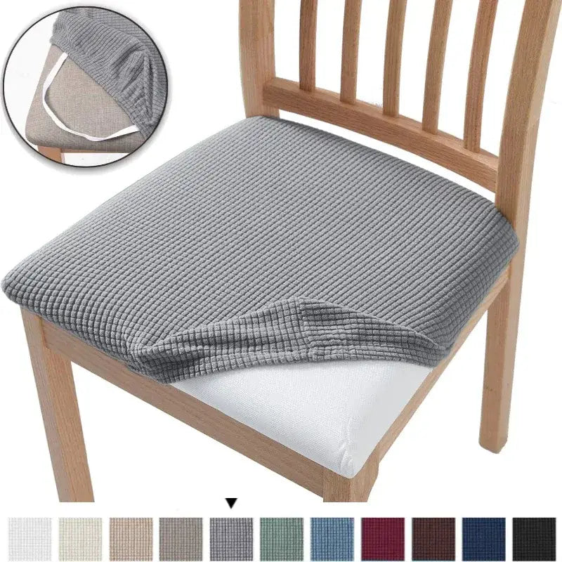 Housse pour coussin de chaise bleu clair - Coussin Chaise