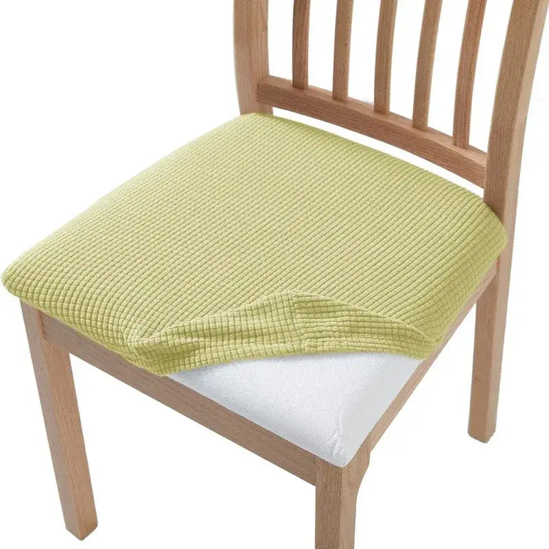 Housse pour coussin de chaise jaune - Coussin Chaise